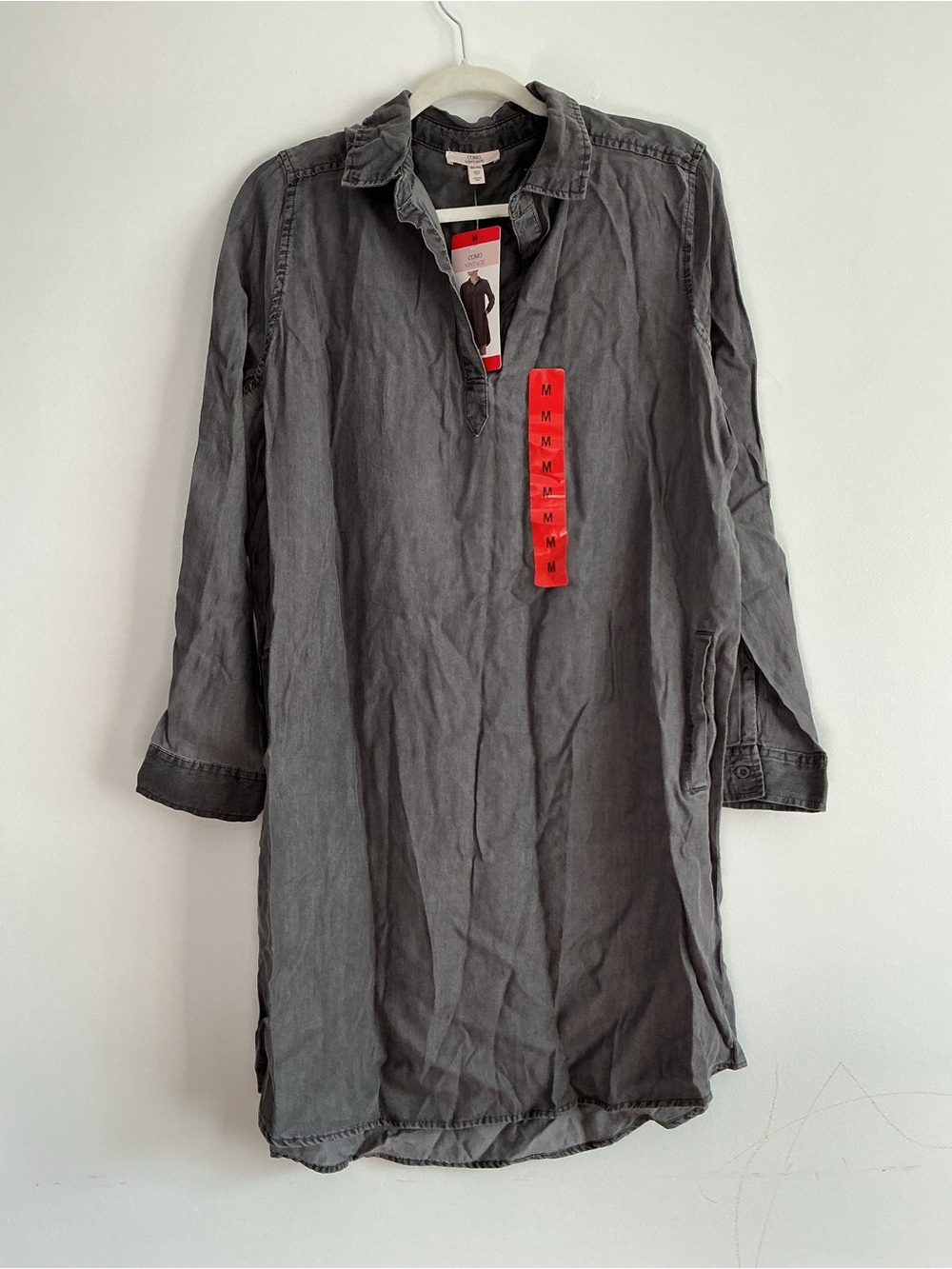 Como Vintage Charcoal Gray MIDI Dress